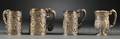 Four Chinese Export Silver Mugs