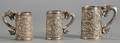 Three Chinese Export Silver Mugs