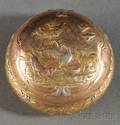 English Threecolor Gold and Silvergilt Snuff Box