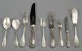 German 800 Silver Flatware Service for Twelve