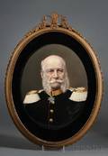German Porcelain Portrait Plaque of Wilhelm I