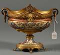French Giltbronze and Champlev Enamel Bowl