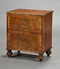 William IV Inlaid Mahogany Commode Cabinet