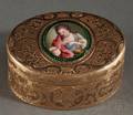 Continental Yellow Gold and Enamel Snuff Box