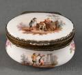 Meissen Polychromeenameled Porcelain Snuff Box