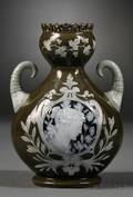 English Porcelain PatesurPate Decorated Vase