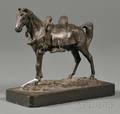 Theodore Gechter French 17961844 Small Bronze Figure of a Horse