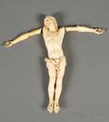 Continental Carved Ivory Figure of Christ