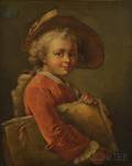 British School 18th Century Style Portrait of a Young Boy