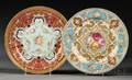 Two Cauldon Porcelain Handpainted Dinner Plates