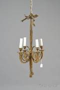 Louis XVXVIstyle Bronze Fourlight Hall Chandelier