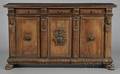Italian Renaissancestyle Carved Walnut Side Cabinet