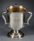 Large Tiffany  Co Sterling Presentation Loving Cup