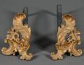 Pair of Victorian Cast Brass Diminutive Fire Dogs