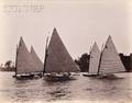 John S Johnston BritishAmerican born c 18391899 Lot of Five Yachting Images Defender
