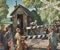 Aiden Lassell Ripley American 18961969 The Railroad Crossing