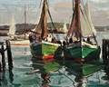Carl William Peters American 18971980 Fishing Boat Rockport Mass