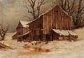 Robert Melvin Decker American 18471921 The Old Barn After a Thaw
