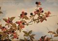 School of John William Hill American 18121879 Still Life of Blackberry Branches