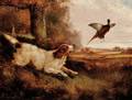 Robert Cleminson British fl c18641903 The Next CatchFall Landscape with Dog and Pheasant