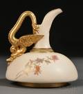 Royal Worcester Porcelain Enameldecorated and Parcelgilt Ewer