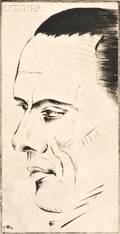 Werner Drewes AmericanGerman 18991985 Portrait of the Architect Leistikow