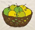 Jacques Hnizdovsky AmericanUkrainian 19151985 Apples in a Basket