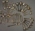 Approximately Thirtyfive Miscellaneous Silver Flatware Items