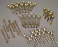 Approximately Fortyfive Pieces of Silver and Silver Plated Flatware