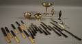 Group of Weighted Sterling Table Items and Other Flatware