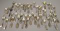 Large Group of Coin and Sterling Spoons