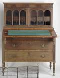 New England Federal mahogany secretary desk ca 1815
