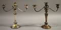 Pair of Shreve Crump  Low Weighted Sterling Silver Convertible Candelabras