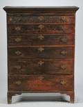 Blackpainted Sixdrawer Tall Chest