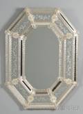 Large Venetian Art Glass Mirror