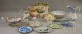 Twelve Pieces of Assorted English Transferdecorated Staffordshire Tableware