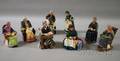 Eight Royal Doulton Porcelain Figures and Figural Groups