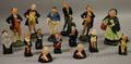 Fifteen Royal Doulton Ceramic Dickens Figures and Busts