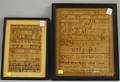 Two Framed 18th and 19th Century Needlework Samplers