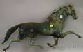 Patinated Molded Copper Fullbodied Running Horse Weather Vane