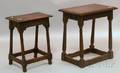 Two Jacobeanstyle Carved Oak Joint Stools