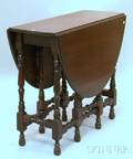 William  Marystyle Mahogany Dropleaf Gateleg Table