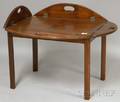 Chippendalestyle Mahogany Butlers Tray Table