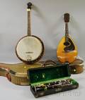 A Banjo a MandoLute and a Conn Clarinet