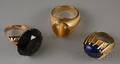 Three Gold and Gemstone Rings