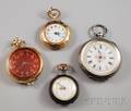 Four Small Pocket Watches