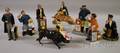 Eight Royal Doulton Porcelain Figures and Figural Groups