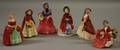 Six Royal Doulton Porcelain Figures of Women