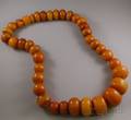 Oversized Amber Bead Necklace