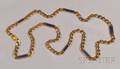 18kt Gold and Lapis Chain